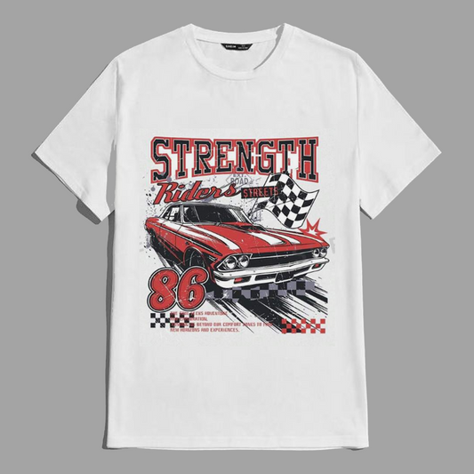 Classic Car Unisex T - ROMWE Street Life Men Antique Racing Car