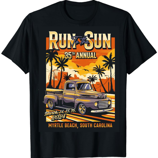 Classic Car Unisex T - Gildan 2024 Run to The Sun